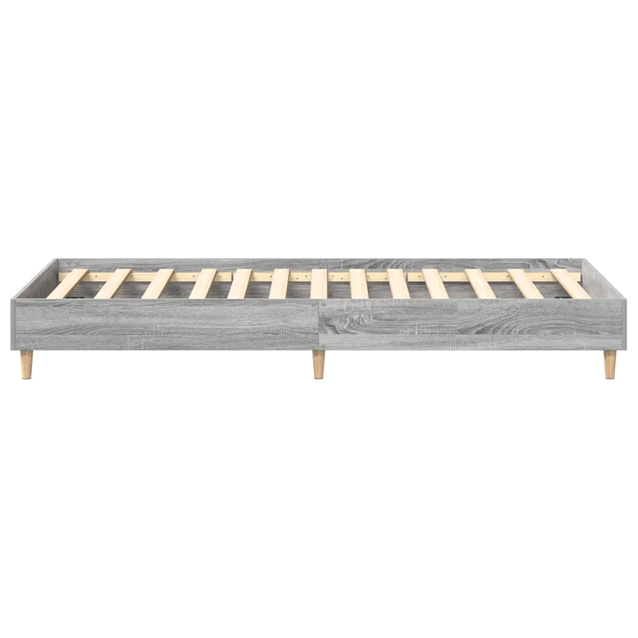 Cadre de lit Sonoma gris 80 x 200 cm Bois d'ingénierie - 5