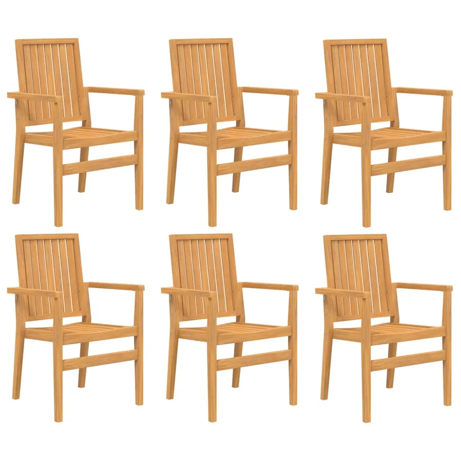 Ensemble à manger de jardin 7 pcs Bois de teck solide - 3