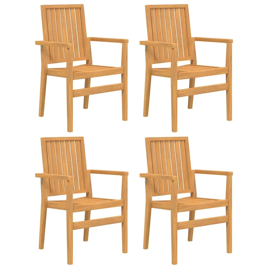 Ensemble à manger de jardin 5pcs Bois de teck massif - 3