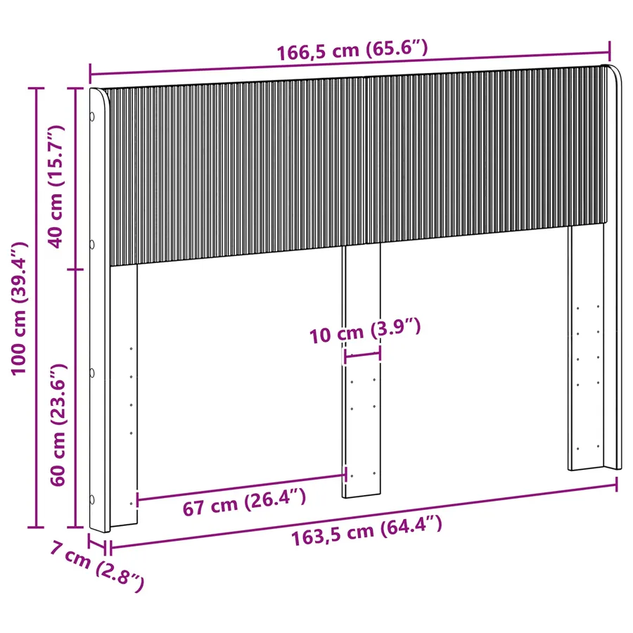 Tête de lit Noir PB - 9