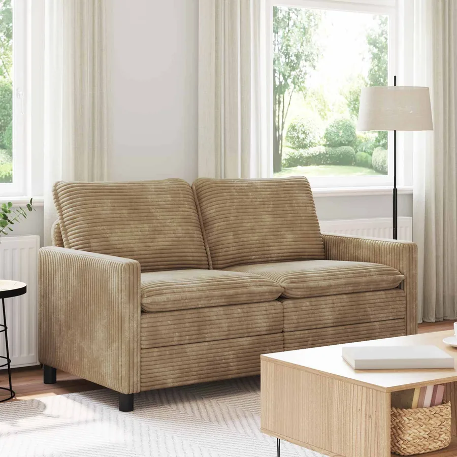 Canapé Taupe 156 x 81 x 87,5 cm Polyester