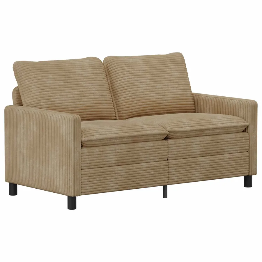 Ensemble de Canapés 2 pcs Taupe Polyester - 4