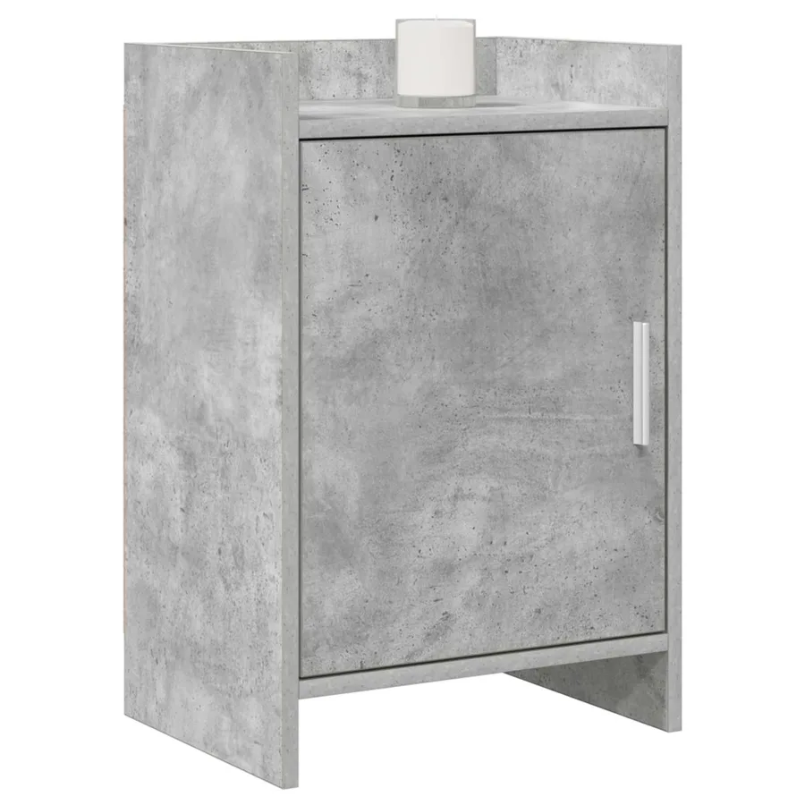 Tables de chevet 2 pcs Gris béton 40 x 30 x 60 cm - 2