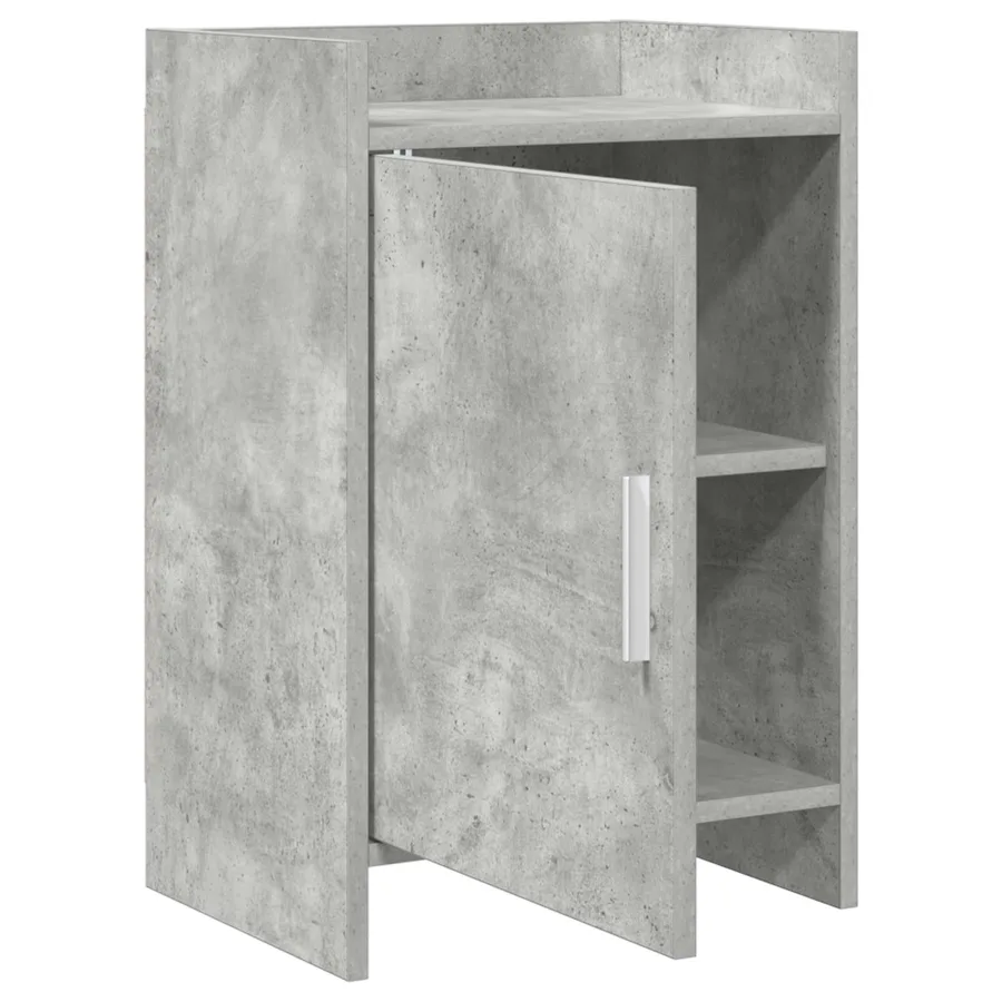 Tables de chevet 2 pcs Gris béton 40 x 30 x 60 cm - 3