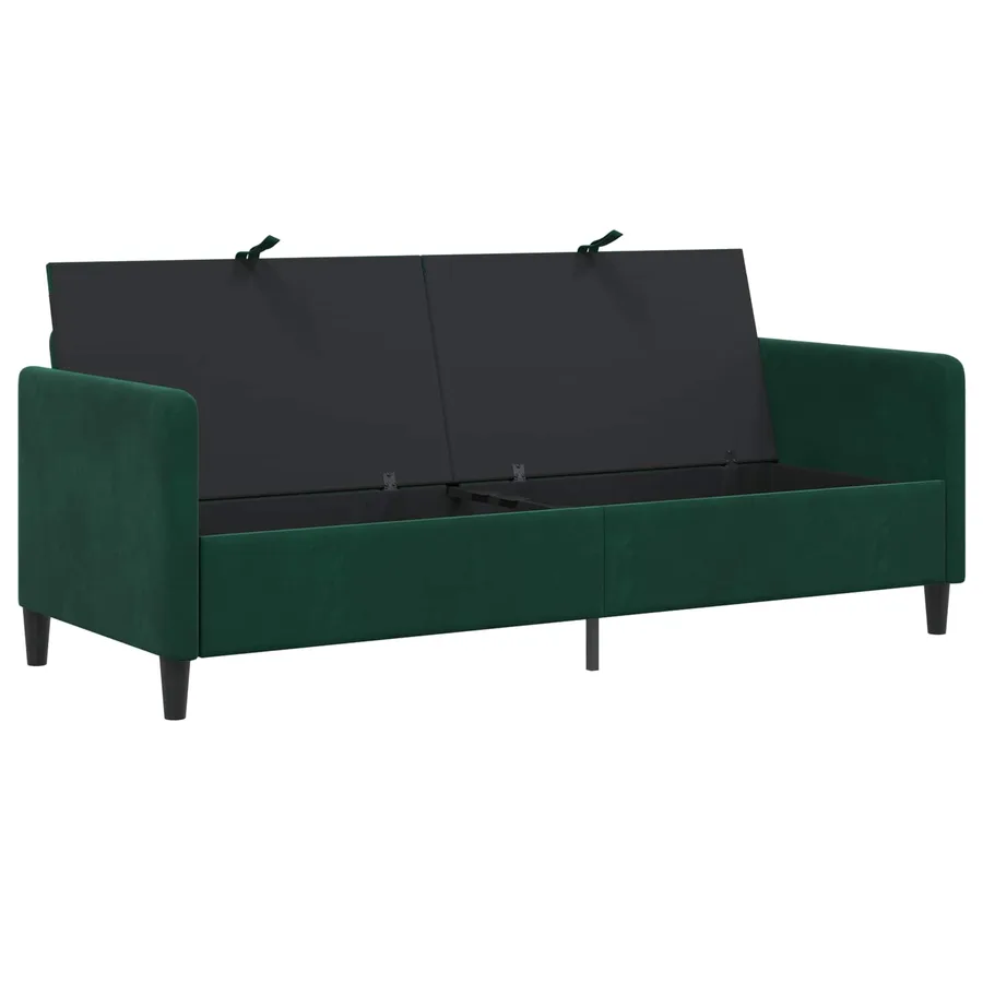 Sofa avec rangement Vert foncé 192 x 78 x 87 cm Polyester - 4