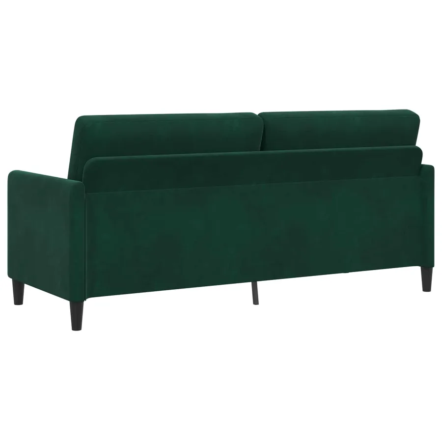 Sofa avec rangement Vert foncé 192 x 78 x 87 cm Polyester - 5