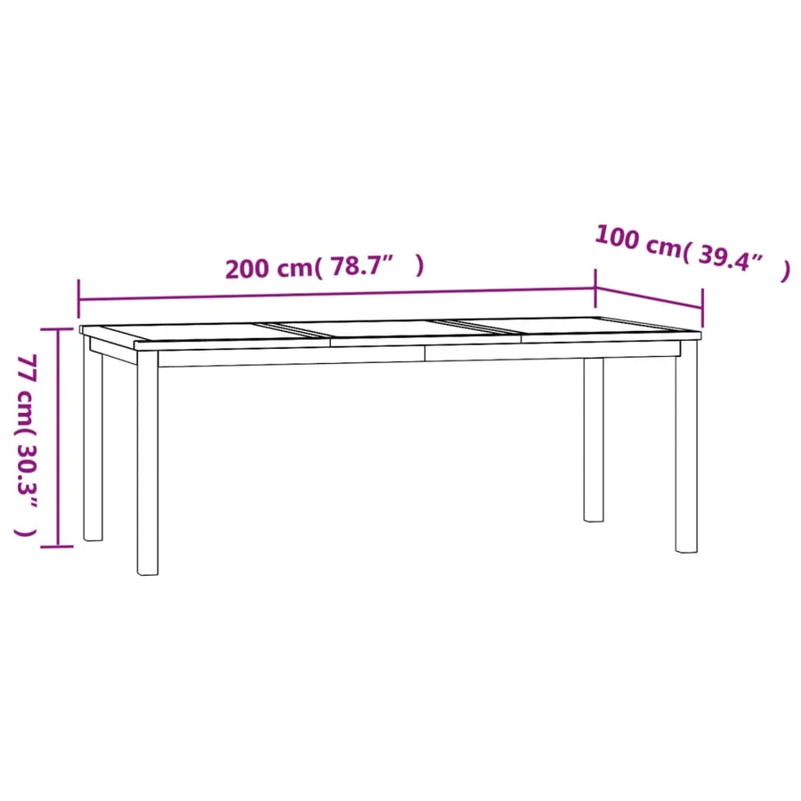 Ensemble à manger de jardin 9 pcs Bois de teck solide - 11