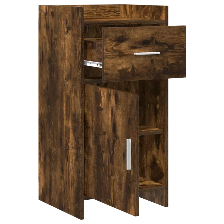 Buffet Chêne fumé 40 x 36 x 80 cm Bois d'ingénierie - 4