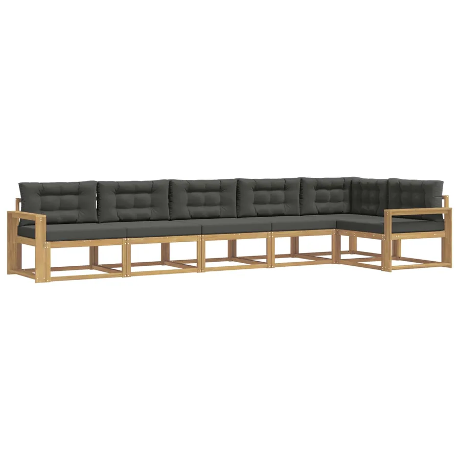 Ensemble de canapés d'extérieur 4 pcs Blanc et anthracite - 2