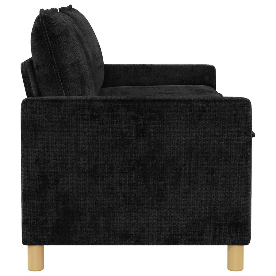 Canapé Noir 156 x 81 x 87,5 cm Polyester - 4