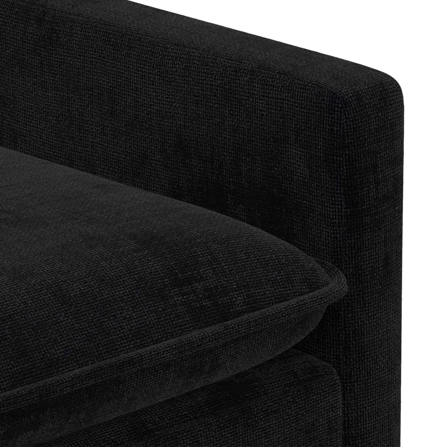 Canapé Noir 156 x 81 x 87,5 cm Polyester - 6