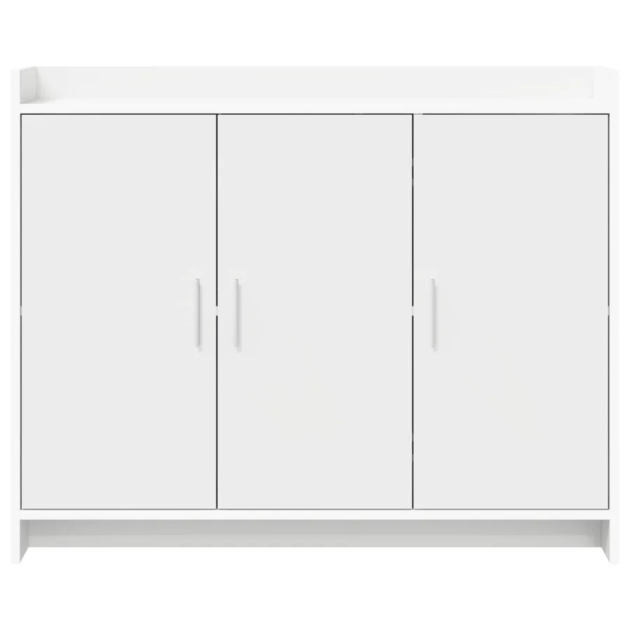 Buffet Blanc 98,5 x 33 x 80 cm Bois d'ingénierie - 5
