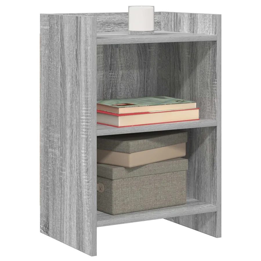 Tables de chevet Sonoma gris 40 x 30 x 60 cm Bois d'ingénierie - 2