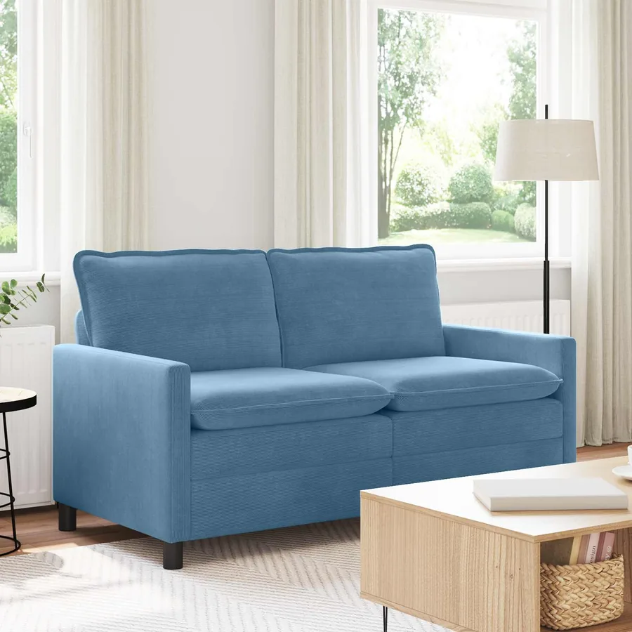 Canapé Bleu 156 x 81 x 87,5 cm Tissu