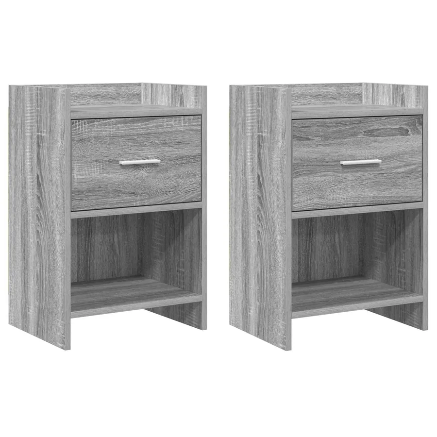 Tables de chevet 2 pcs Sonoma gris 40 x 30 x 60 cm