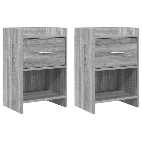 Tables de chevet 2 pcs Sonoma gris 40 x 30 x 60 cm