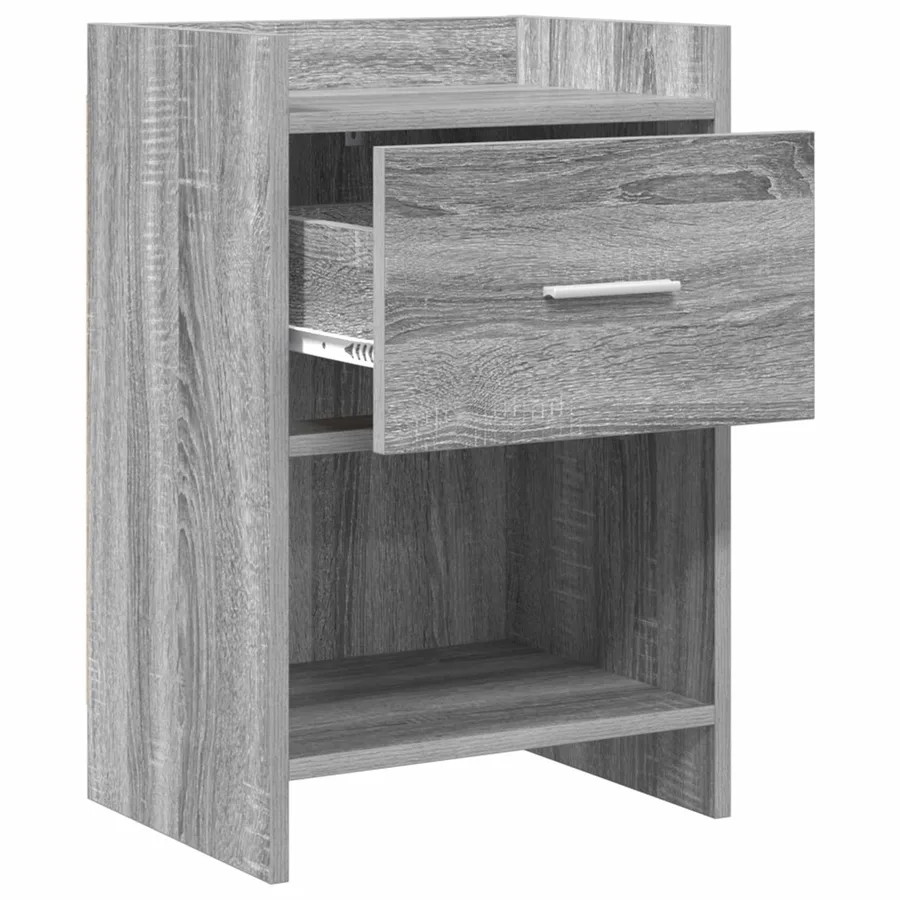 Tables de chevet 2 pcs Sonoma gris 40 x 30 x 60 cm - 3