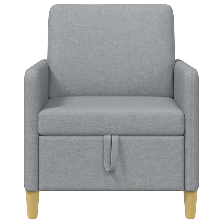 Sofa avec rangement Gris clair 72 x 78 x 87 cm Polyester - 5