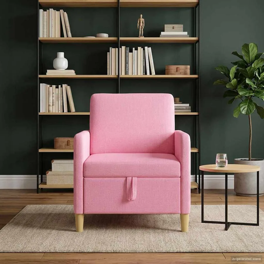 Sofa avec rangement Rose 72 x 78 x 87 cm Polyester - 3