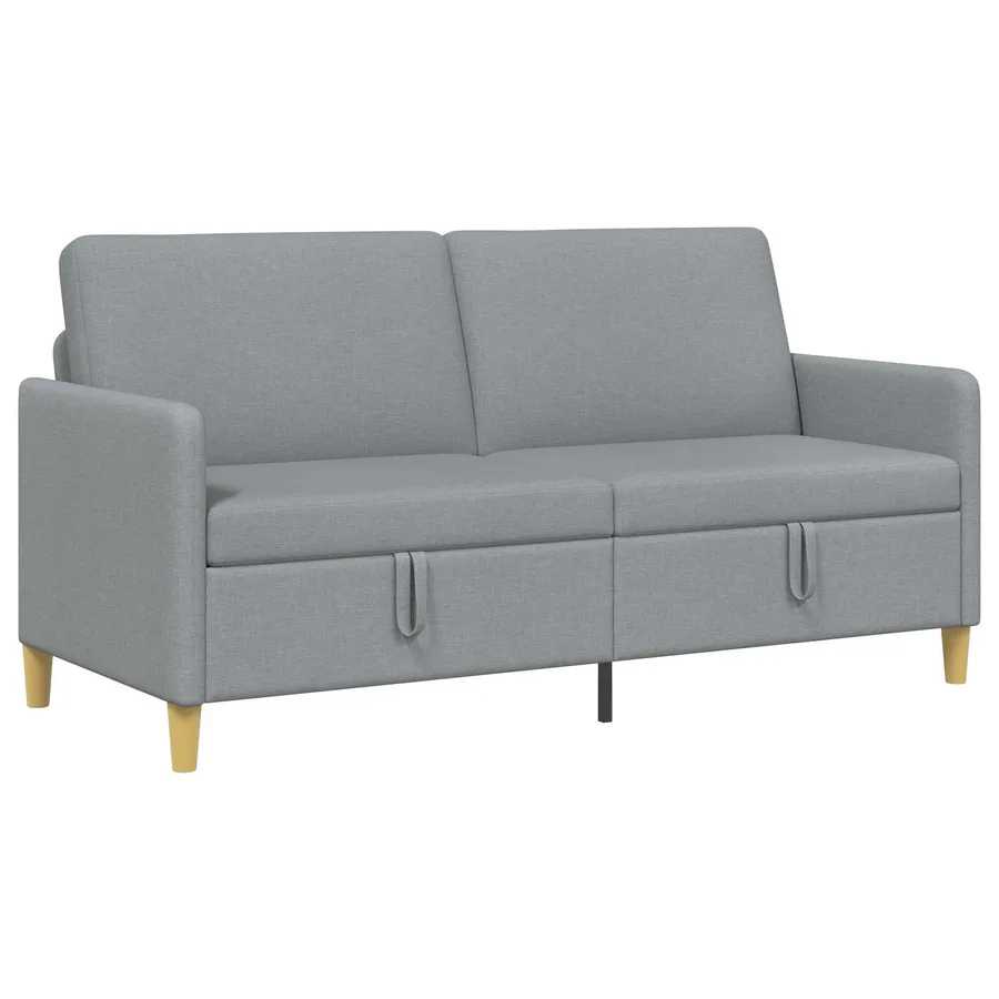 Sofa avec rangement Gris clair 172 x 78 x 87 cm Polyester - 2