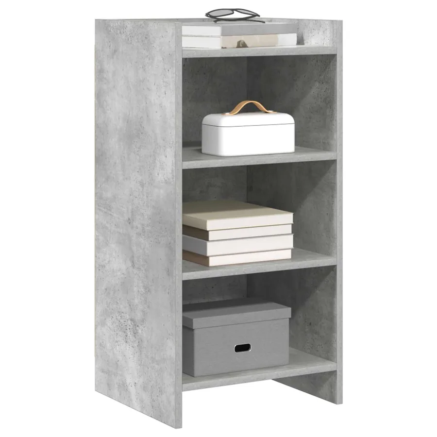 Buffet Gris béton 40 x 36 x 80 cm Bois d'ingénierie - 3