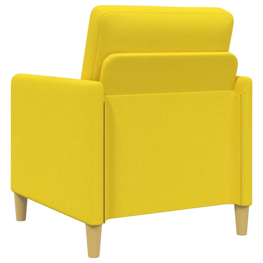 Canapé avec rangement 2 pcs Jaune clair Polyester - 5