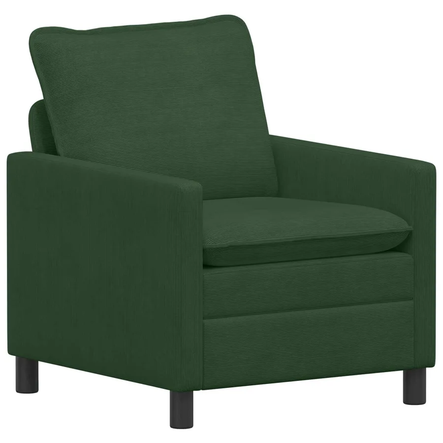 Ensemble de Canapés 2 pcs Vert Jungle Tissu - 3