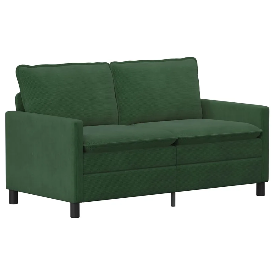 Ensemble de Canapés 2 pcs Vert Jungle Tissu - 4