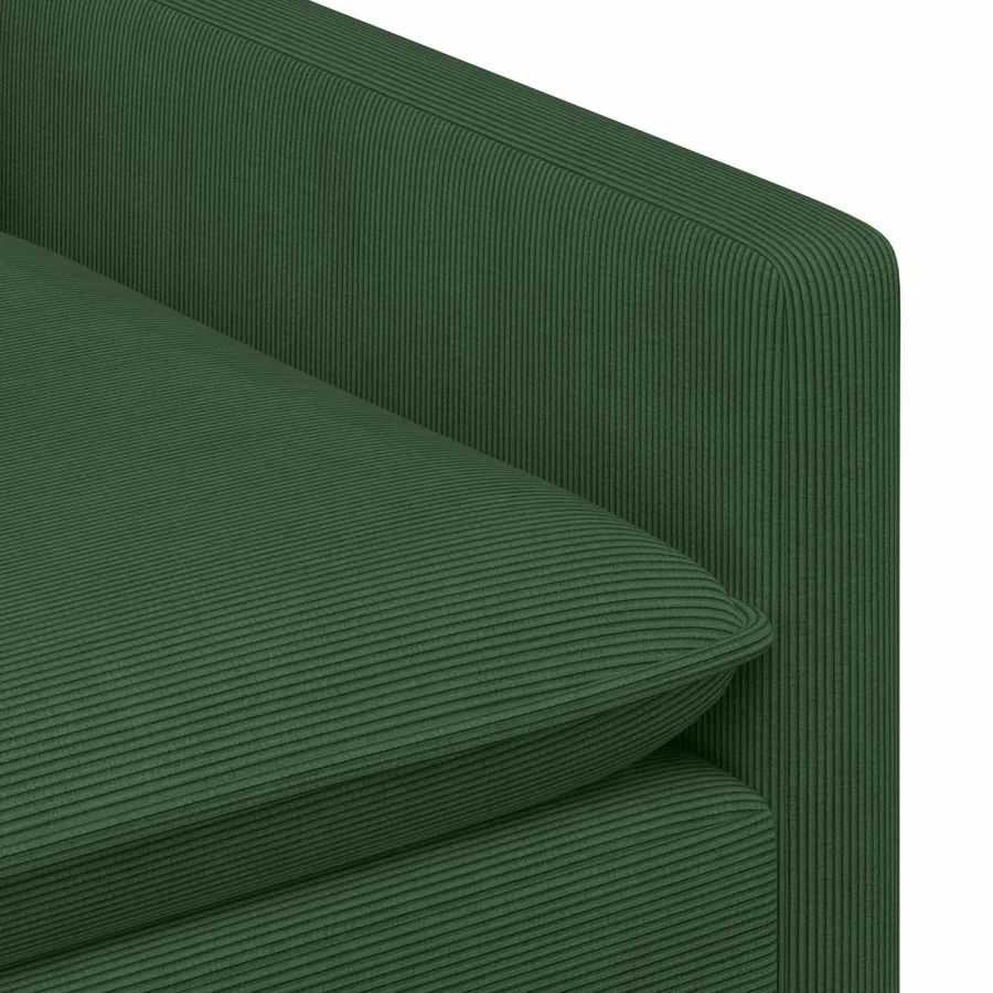 Ensemble de Canapés 2 pcs Vert Jungle Tissu - 5