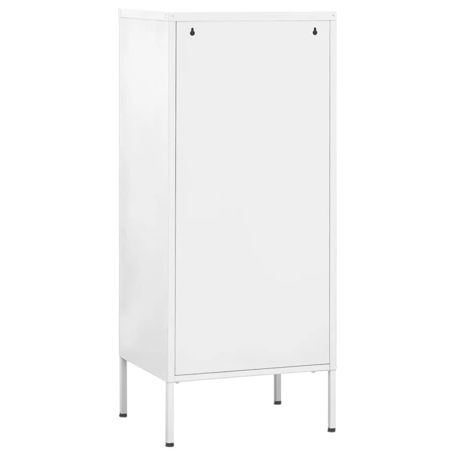Armoire de rangement Blanc 42,5x35x101,5 cm Acier - 5