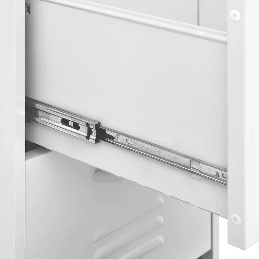Armoire de rangement Blanc 42,5x35x101,5 cm Acier - 9