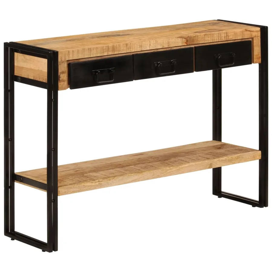 Table console 110x30x76 cm Bois de manguier solide - 10