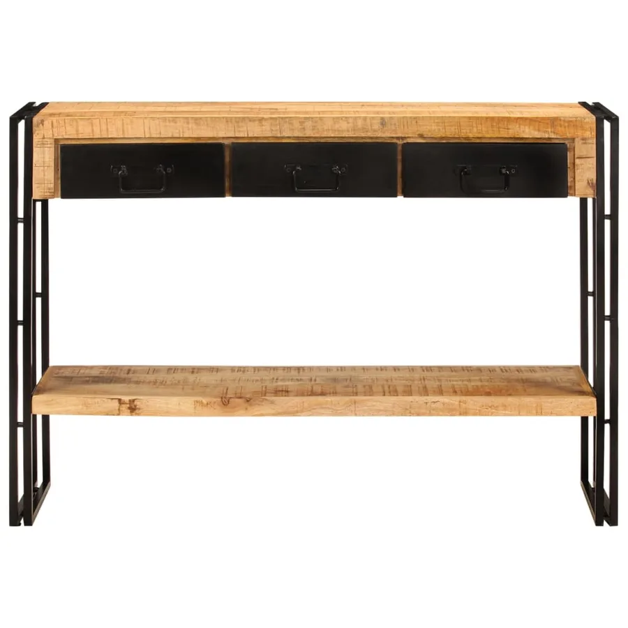 Table console 110x30x76 cm Bois de manguier solide - 2