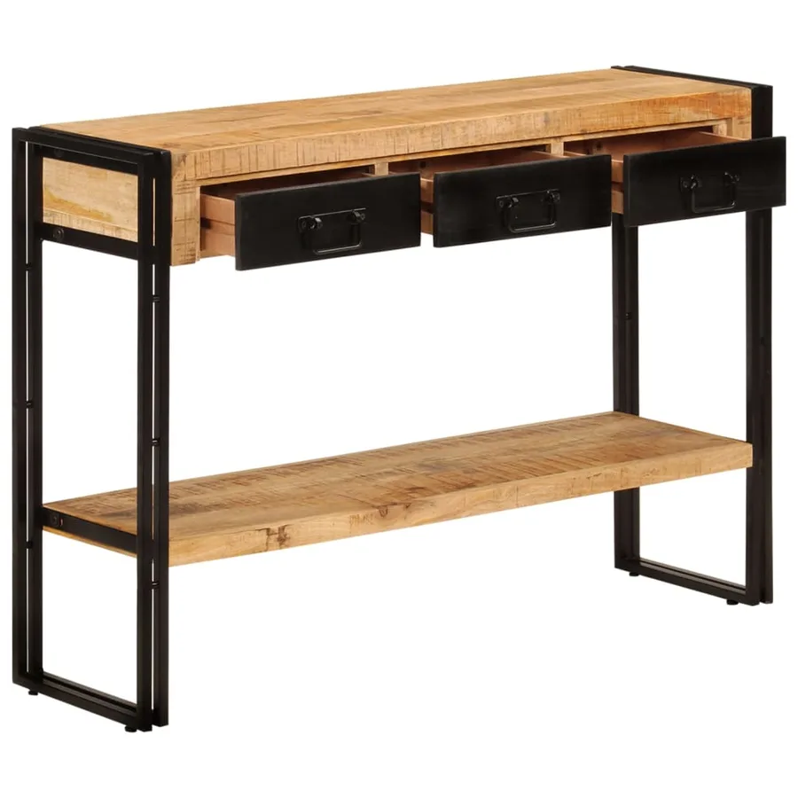 Table console 110x30x76 cm Bois de manguier solide - 6