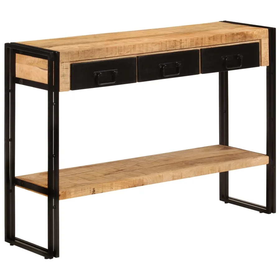 Table console 110x30x76 cm Bois de manguier solide - 8