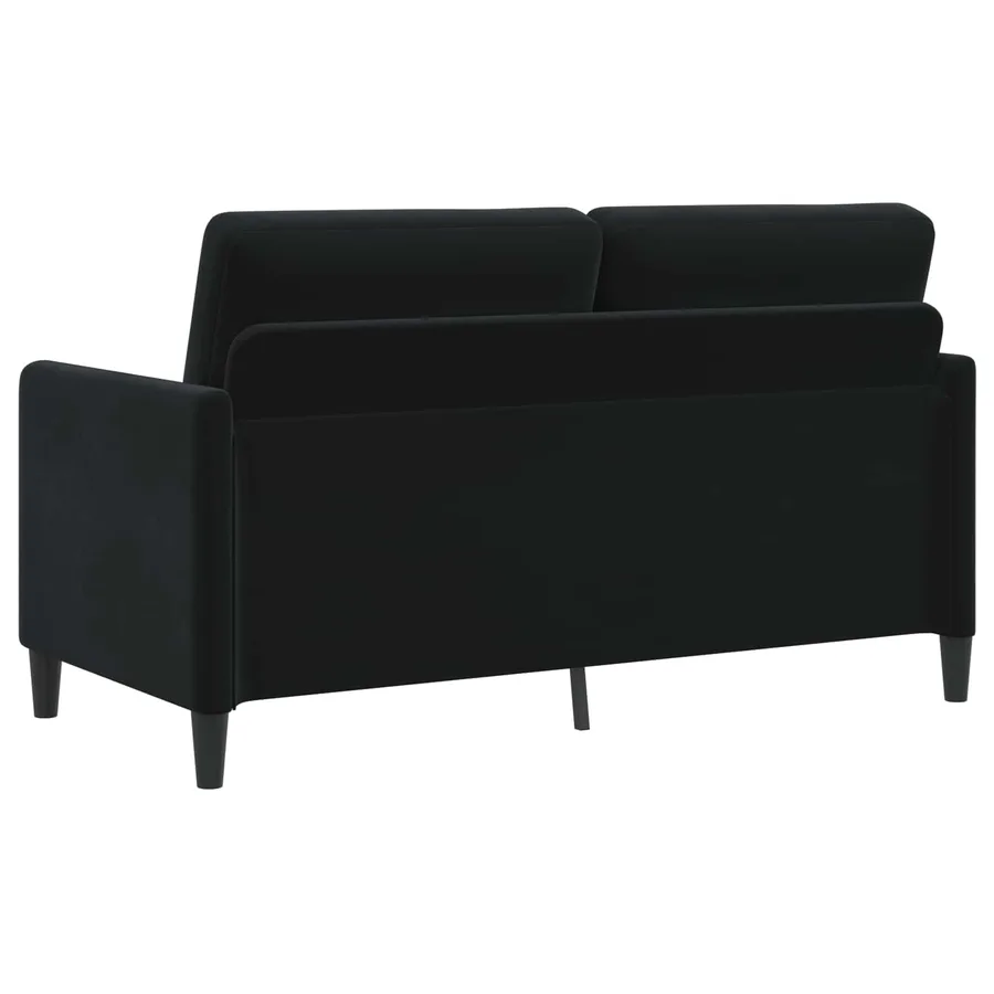Sofa avec rangement Noir 152 x 78 x 87 cm Polyester - 5