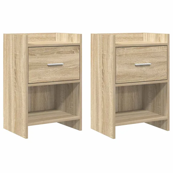 Tables de chevet 2 pcs Chêne Sonoma 40 x 30 x 60 cm