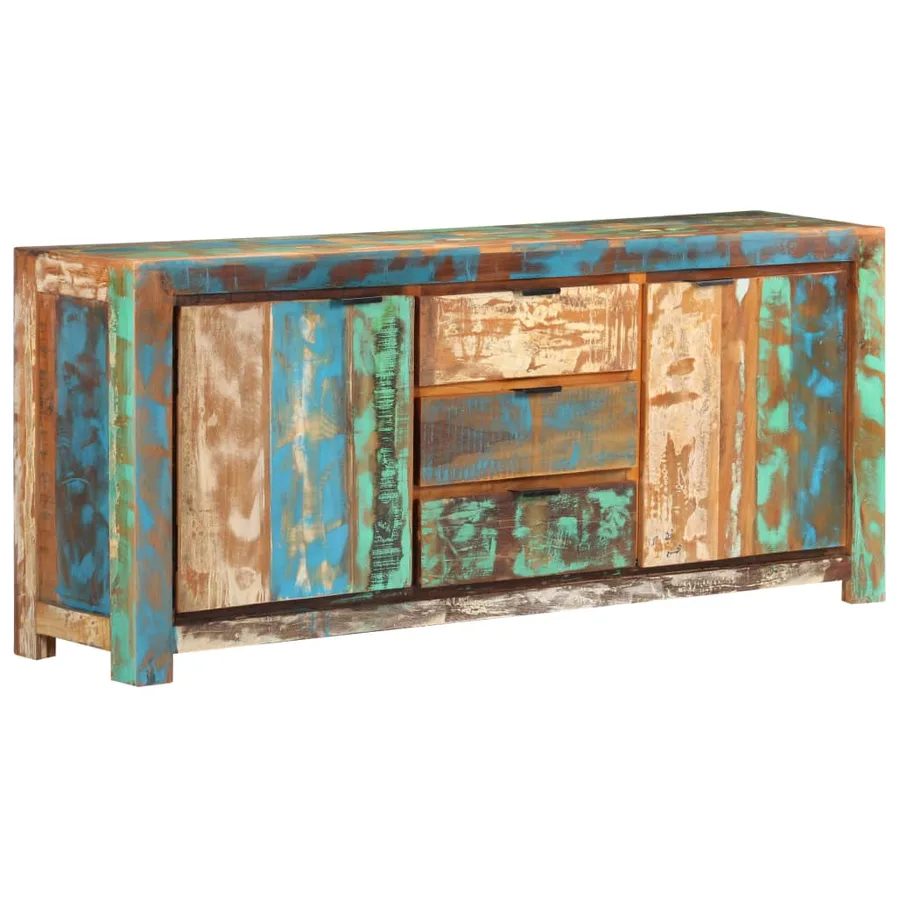 Buffet 175x40x75 cm Bois de récupération massif - 11