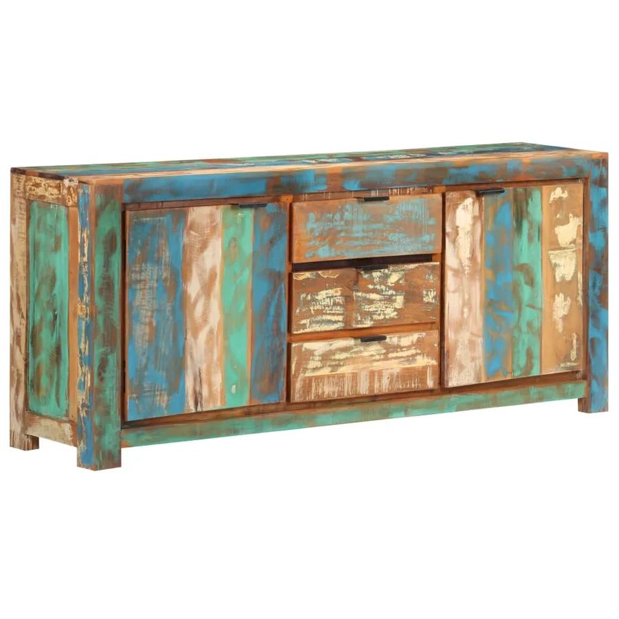 Buffet 175x40x75 cm Bois de récupération massif - 8