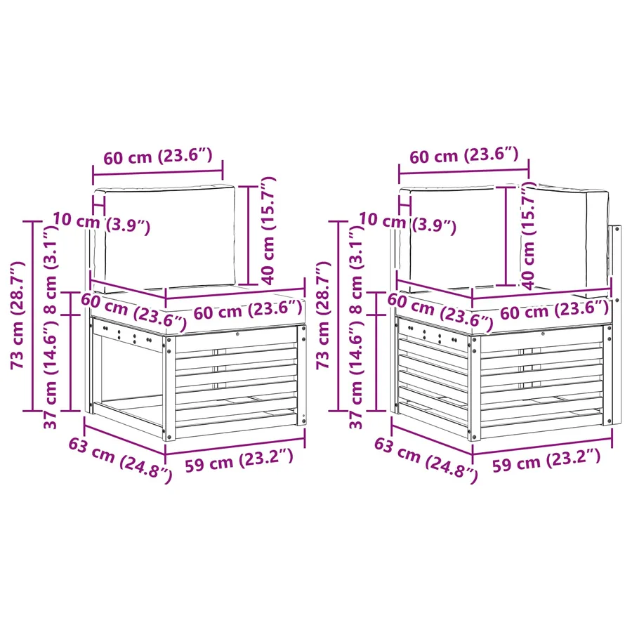 Ensemble de canapé d'angle avec coussin 5 pcs Blanc et crème - 9