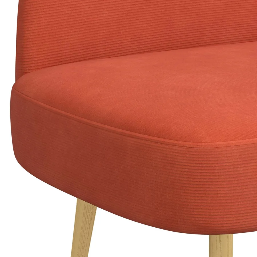Banc rembourré avec dossier Rouge orange 110 x 60 x 76 cm - 5