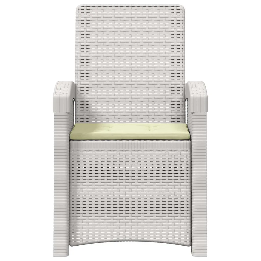 Chaise de jardin inclinable imitant le rotin 2 pcs PP - 136