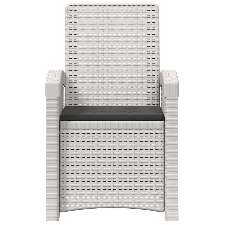 Chaise de jardin inclinable imitant le rotin 2 pcs PP - 5