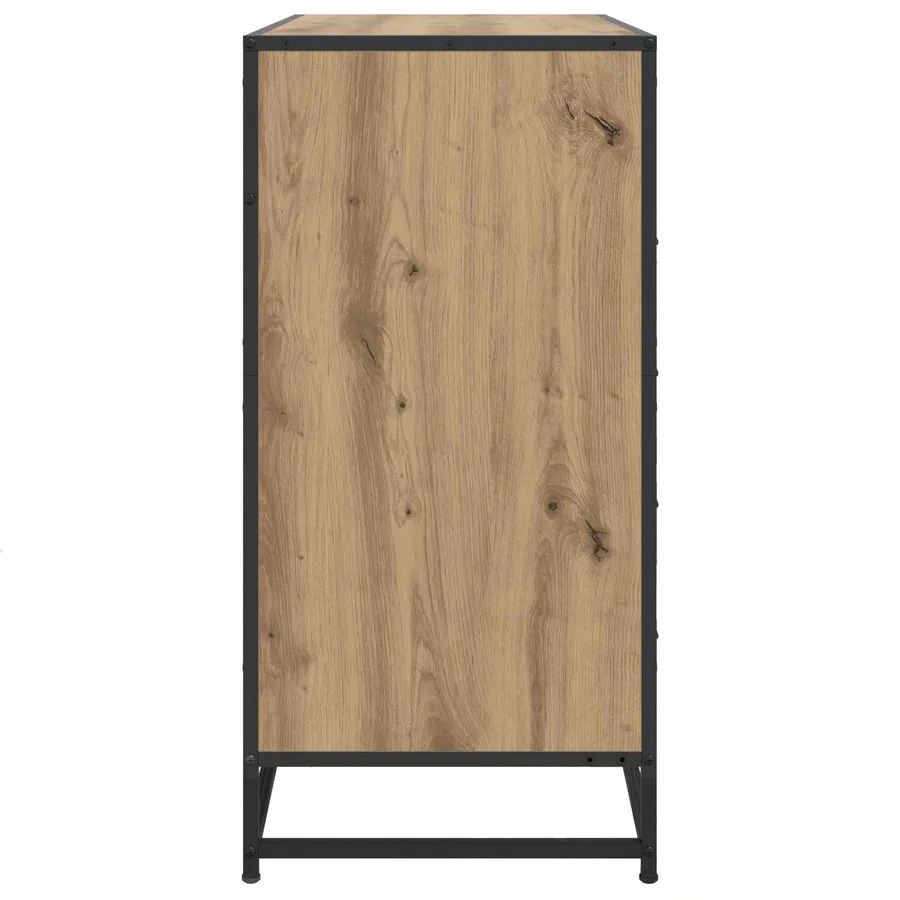Armoire à tiroirs 4-Tiroir Chêne artisanal 70 x 41 x 83,5 cm - 3