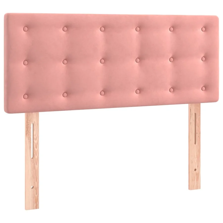 Sommier à lattes de lit avec matelas Rose 90x190 cm Velours - 6