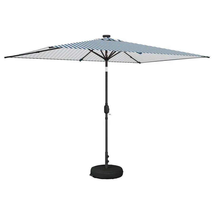 Parasol de jardin avec lumières LED et base 200 x 300 cm - 2