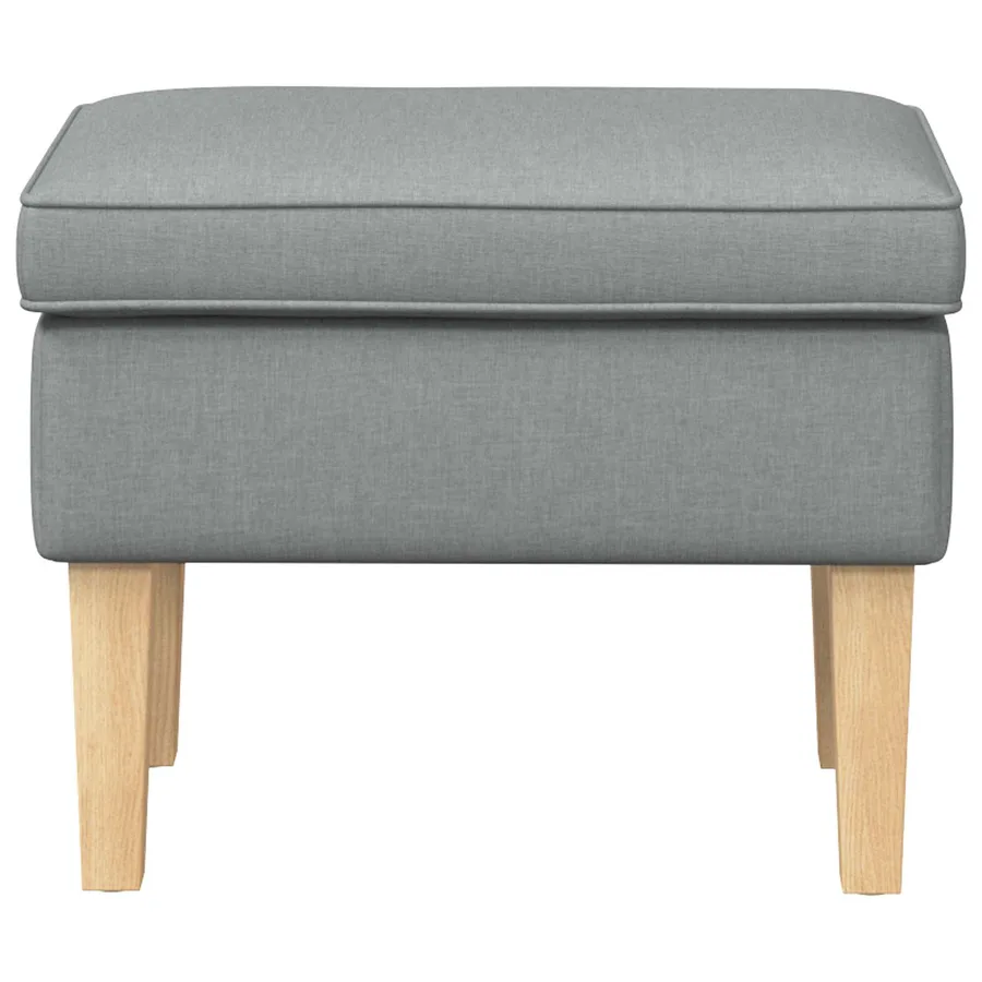 Pouf Gris clair 55 x 35 x 41 cm Tissu - 3