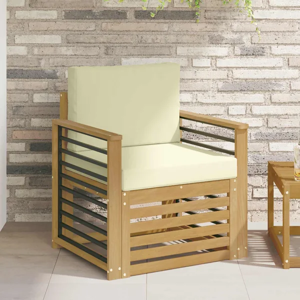 Ensemble de canapés d'extérieur Polyester Blanc