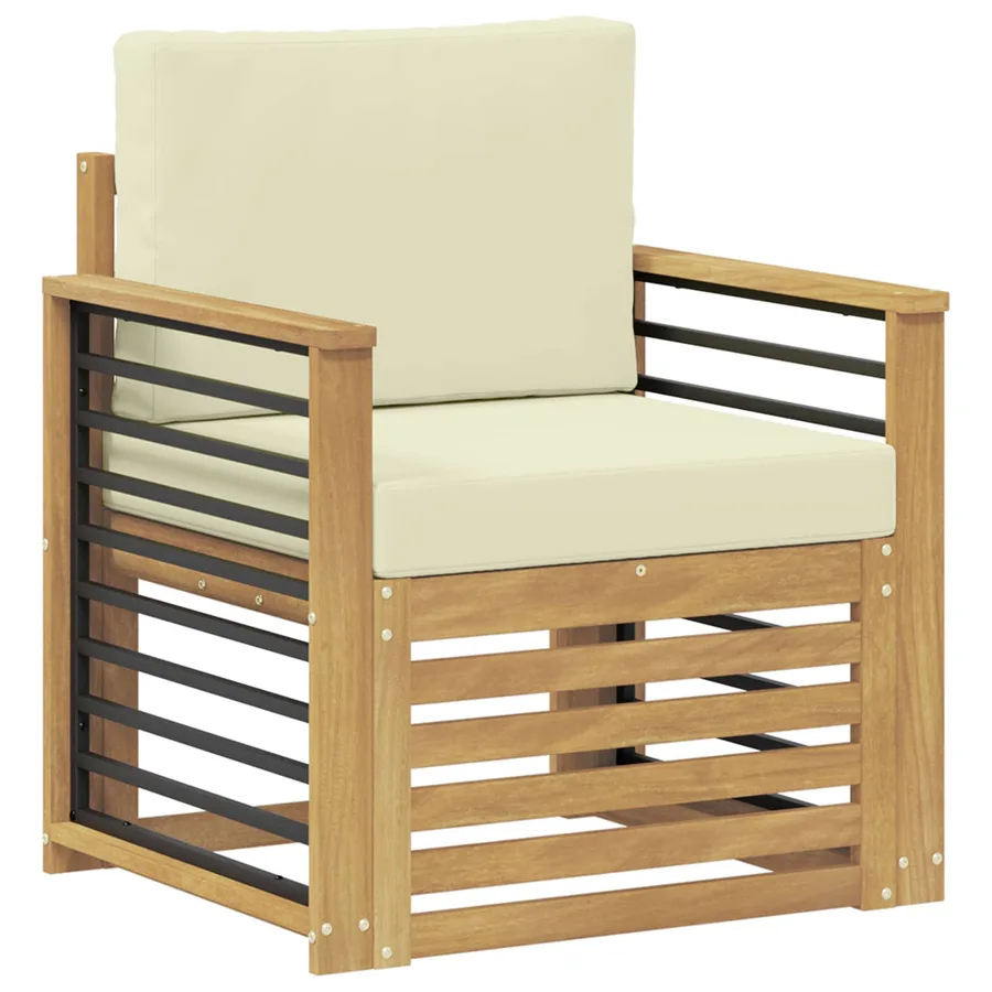 Ensemble de canapés d'extérieur Polyester Blanc - 2