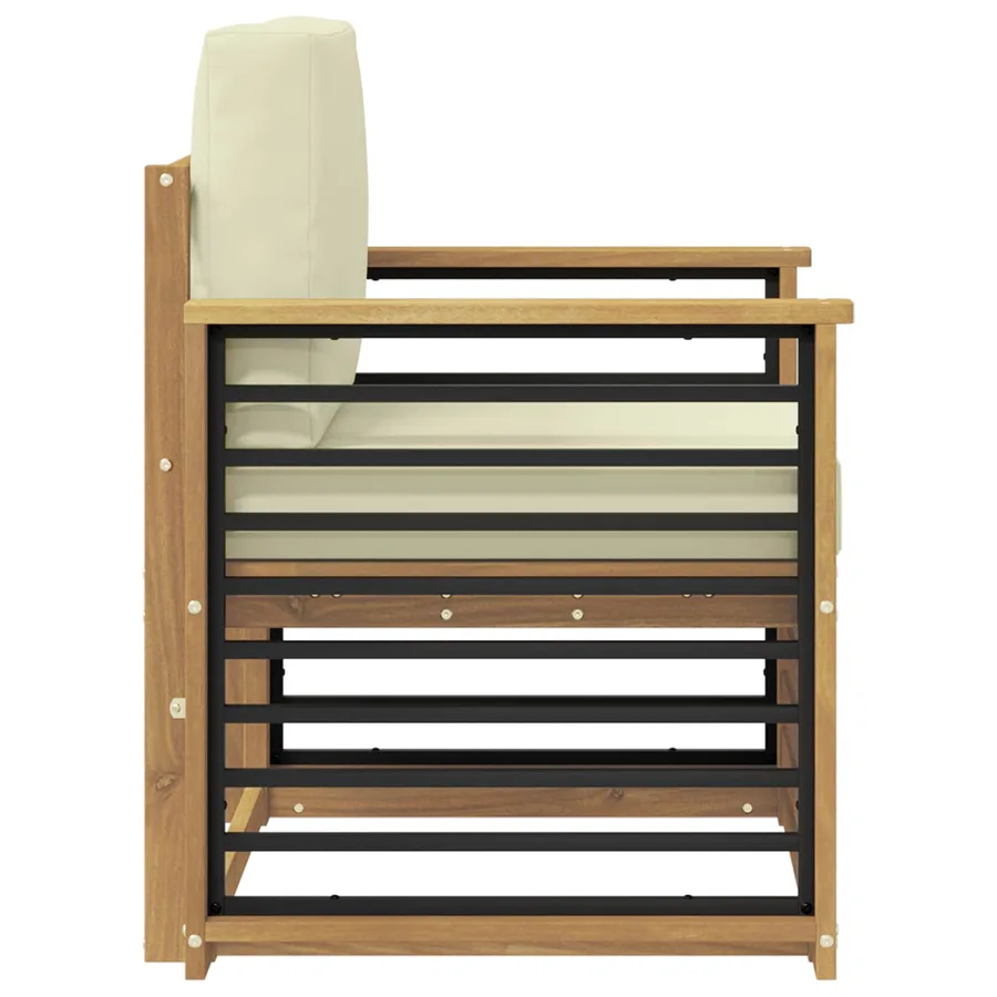 Ensemble de canapés d'extérieur Polyester Blanc - 4